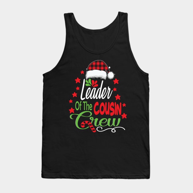 Leader of the cousin crew funny christmas family gift Tank Top by DODG99